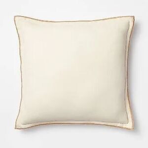 Linen Square Throw Pillow Cream - Threshold™ designed with Studio McGee